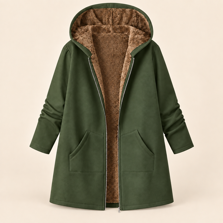 Nadja - Cappotto lungo con cappuccio