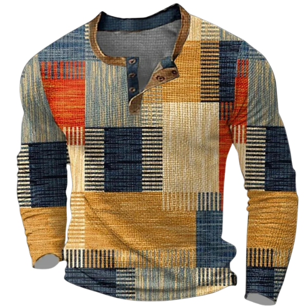 Zayden - Camicia patchwork morbida al tatto