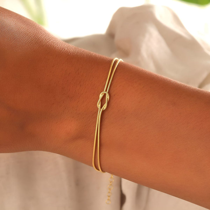 Vionarae - Bracciale Minimalista a Nodo
