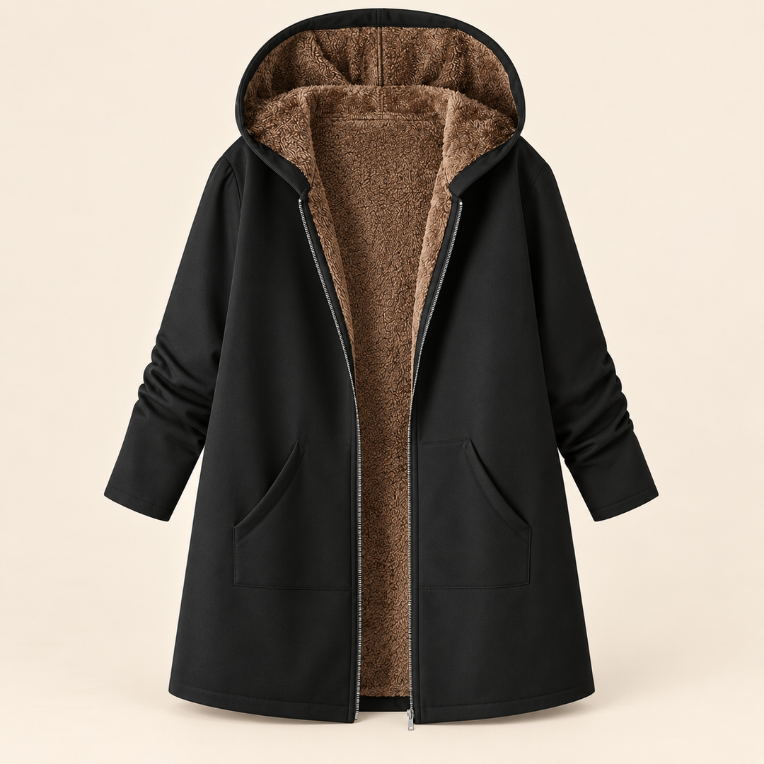 Nadja - Cappotto lungo con cappuccio