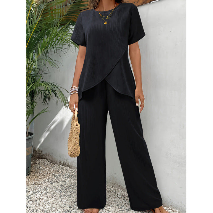 Bexley - Coordinato con pantaloni a gamba larga drappeggiati