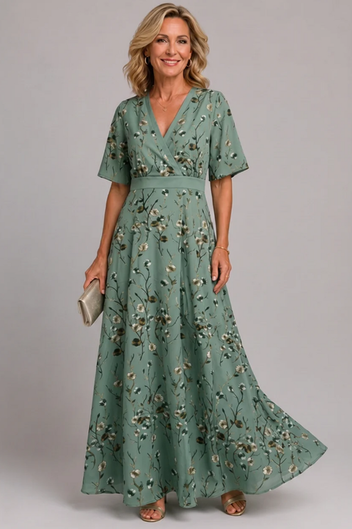 Adaline - Abito midi floreale soft touch