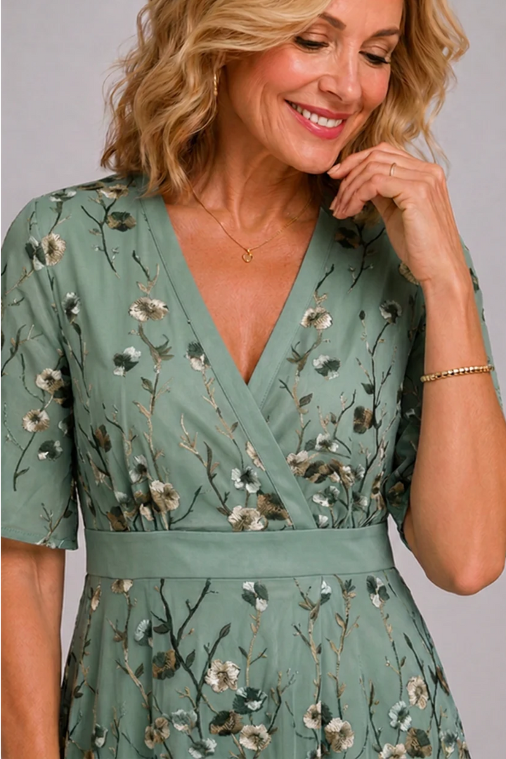 Adaline - Abito midi floreale soft touch