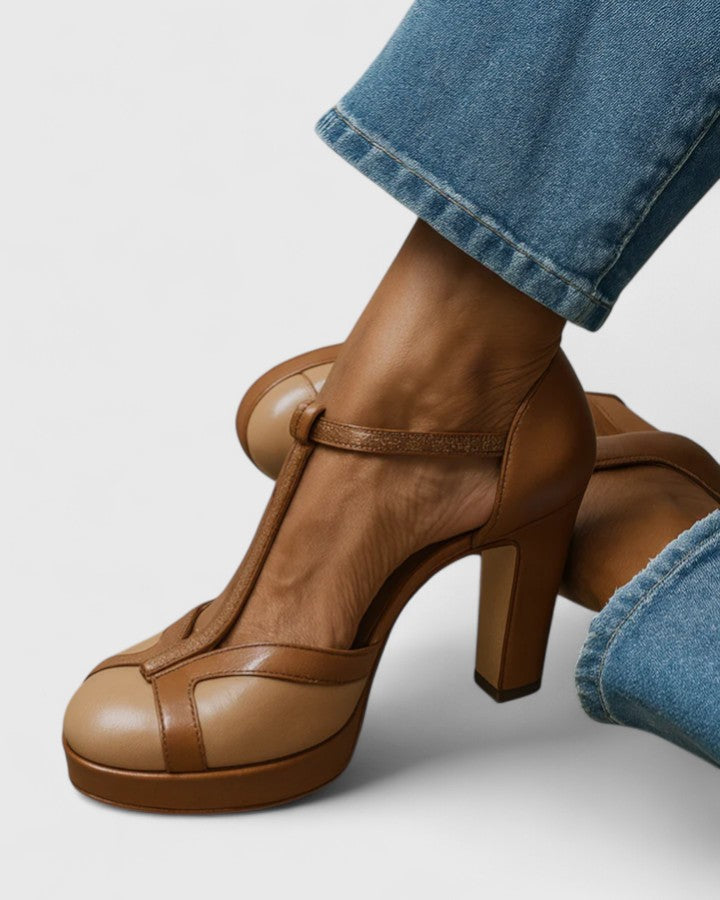 Celandra - Scarpe con tacco ergonomiche con cinturino