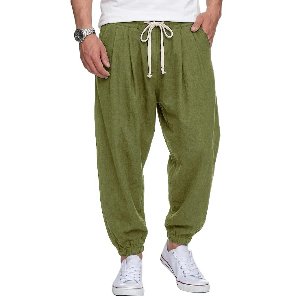 Isaac - Pantaloni leggeri con coulisse