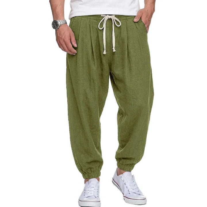 Isaac - Pantaloni leggeri con coulisse