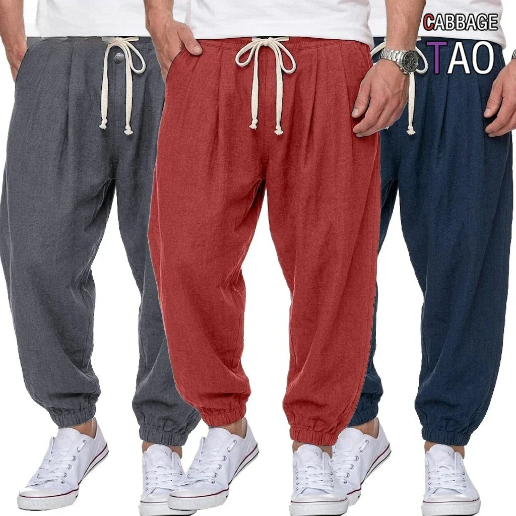 Isaac - Pantaloni leggeri con coulisse