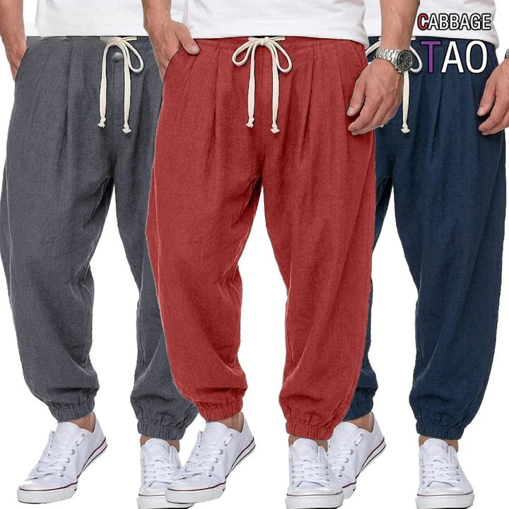 Isaac - Pantaloni leggeri con coulisse