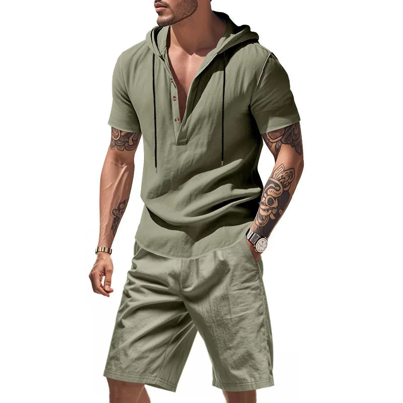 Dylan - Coordinato con felpa traspirante e shorts