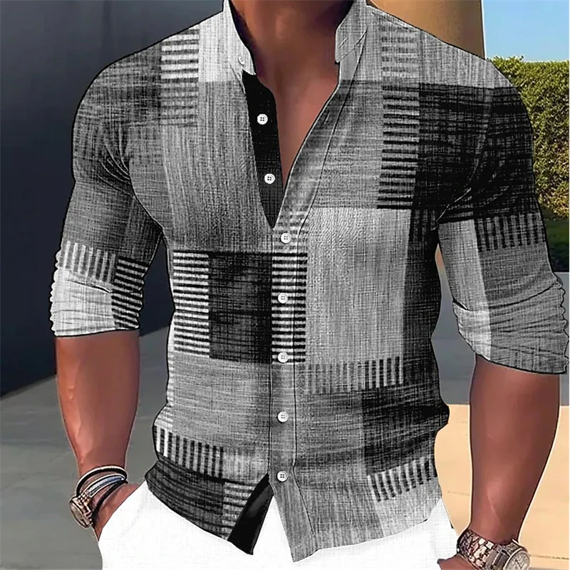 Finn - Camicia su misura con collo alla coreana
