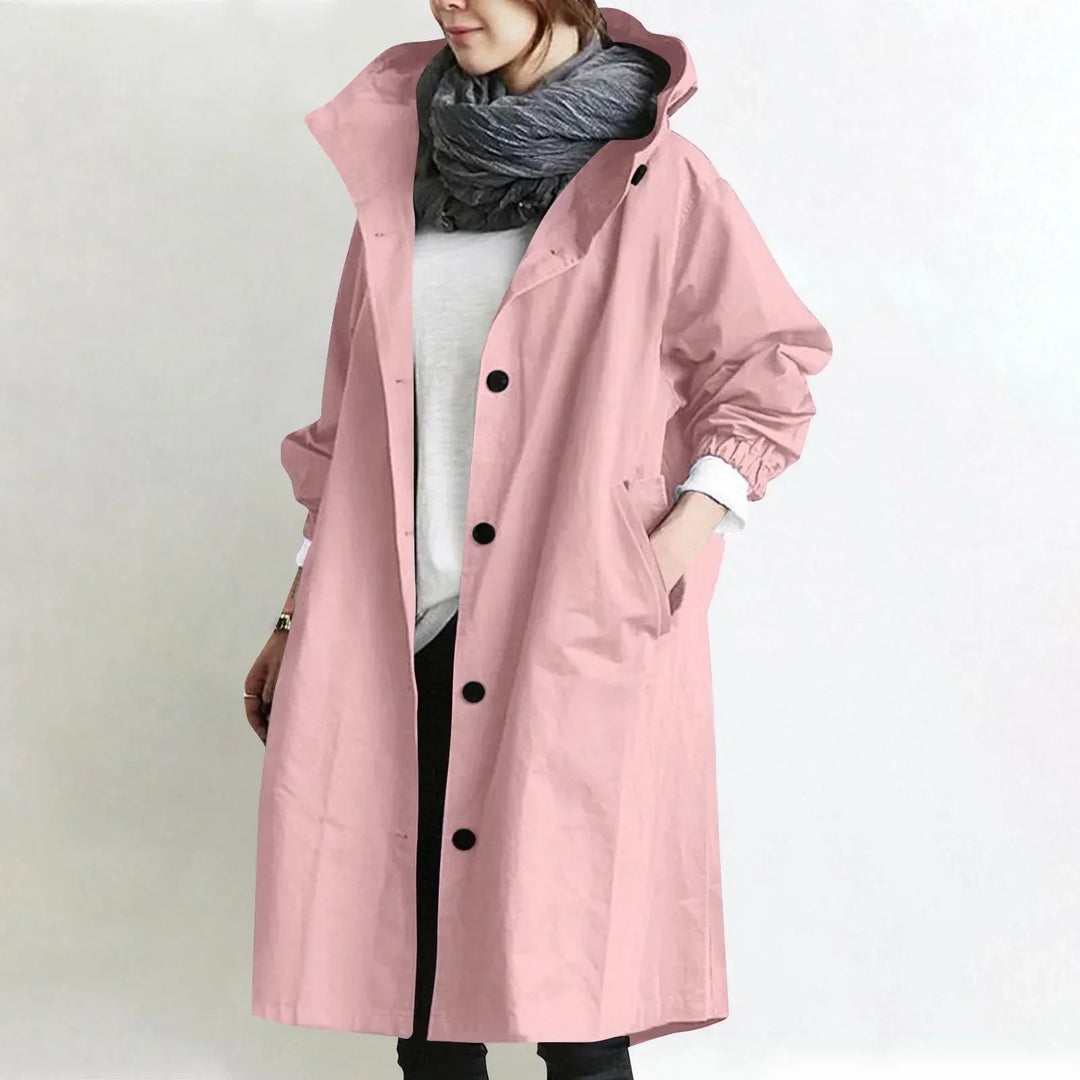 Yelina - Trench lungo con cappuccio