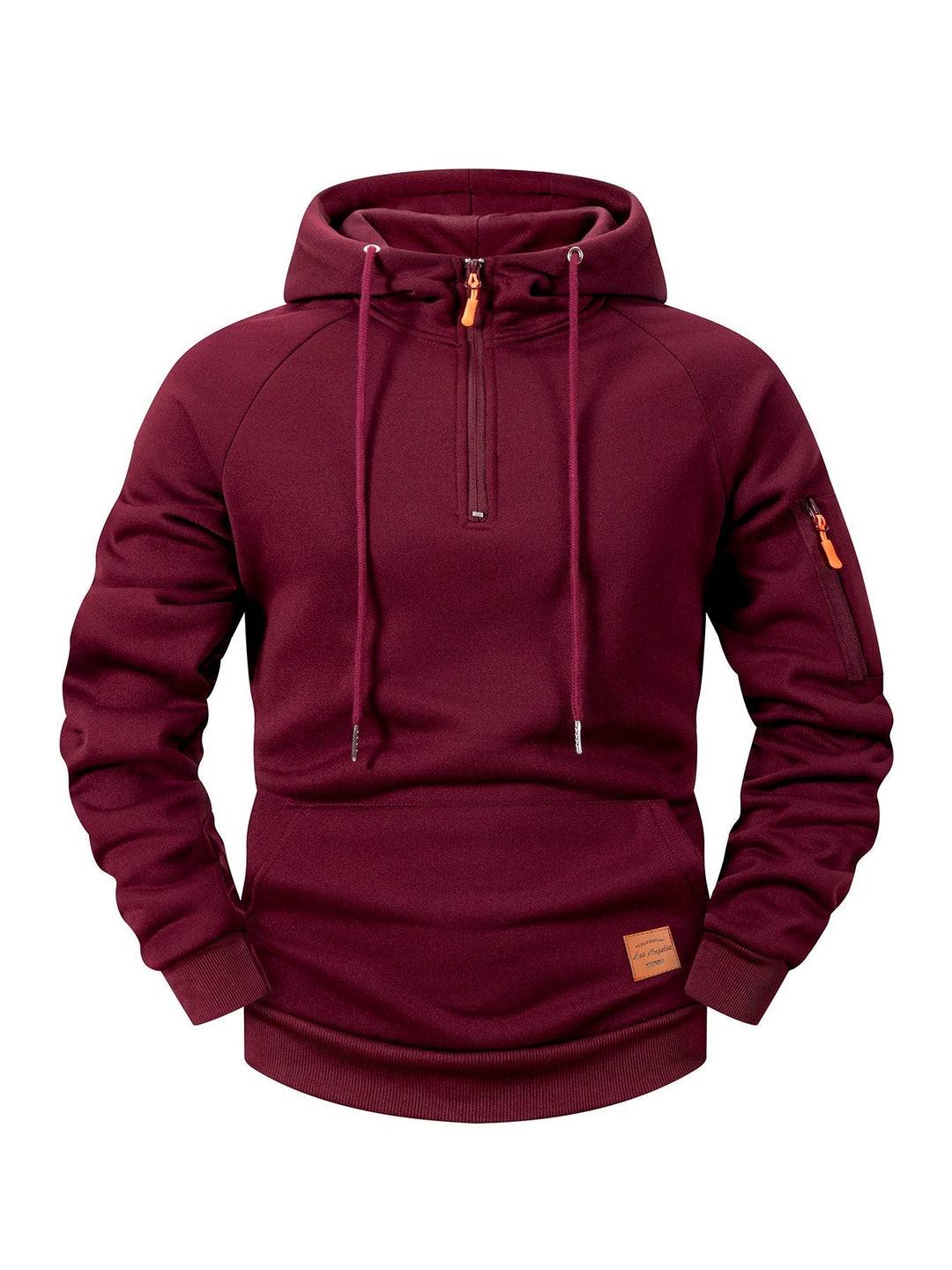 Quenford - Felpa con zip dal tocco morbido