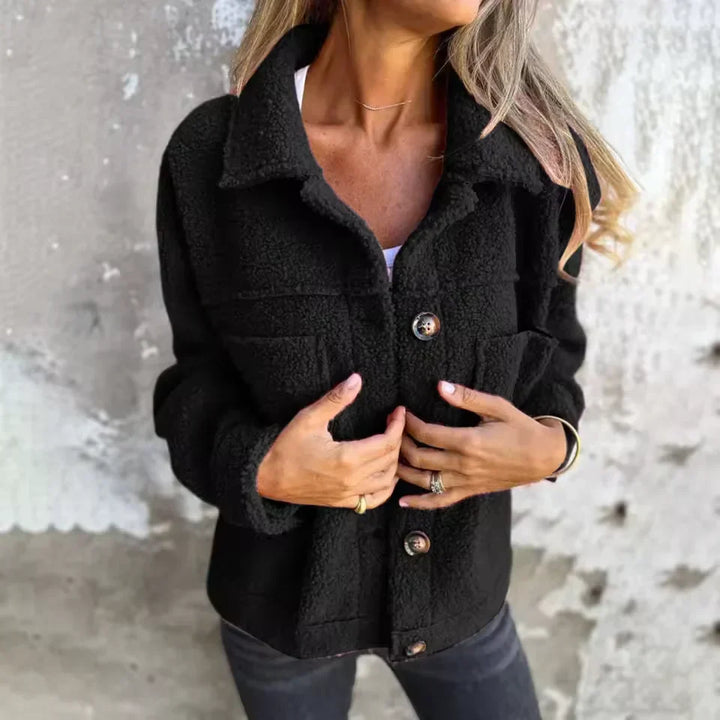 Tirina - Giacca teddy a bottoni