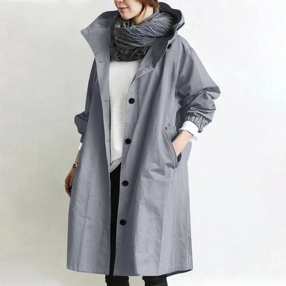 Yelina - Trench lungo con cappuccio