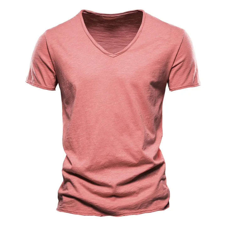 Jackson - T-shirt con scollo a V in jersey morbido