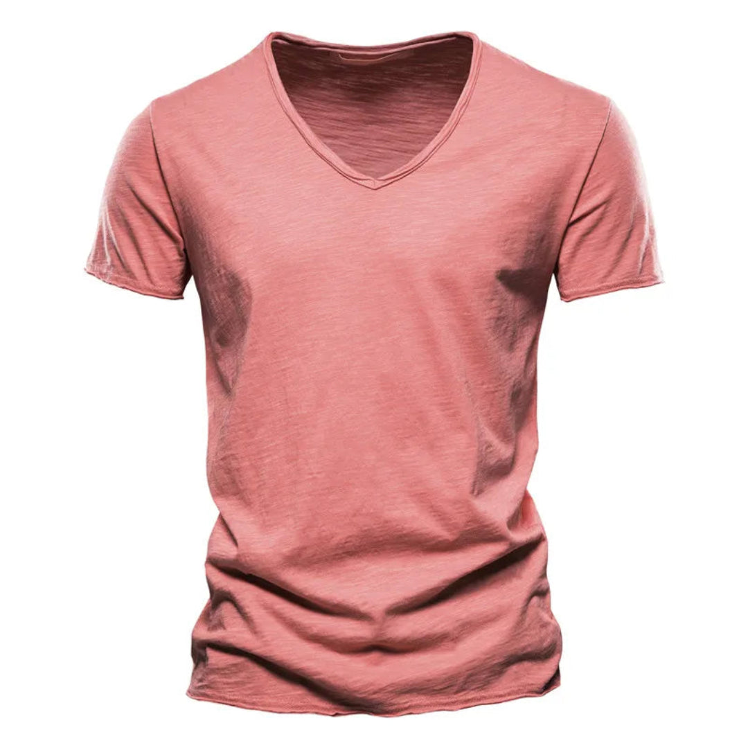 Jackson - T-shirt con scollo a V in jersey morbido