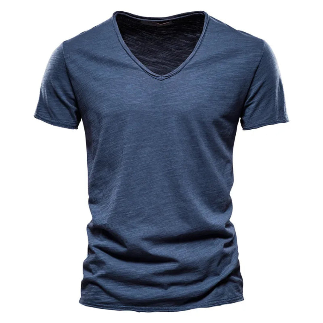 Jackson - T-shirt con scollo a V in jersey morbido