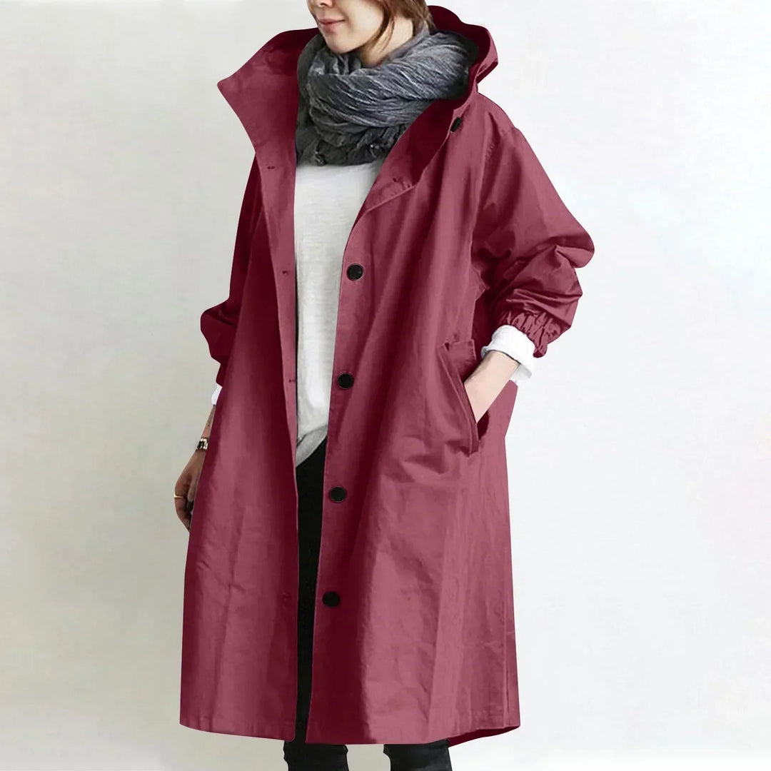 Yelina - Trench lungo con cappuccio