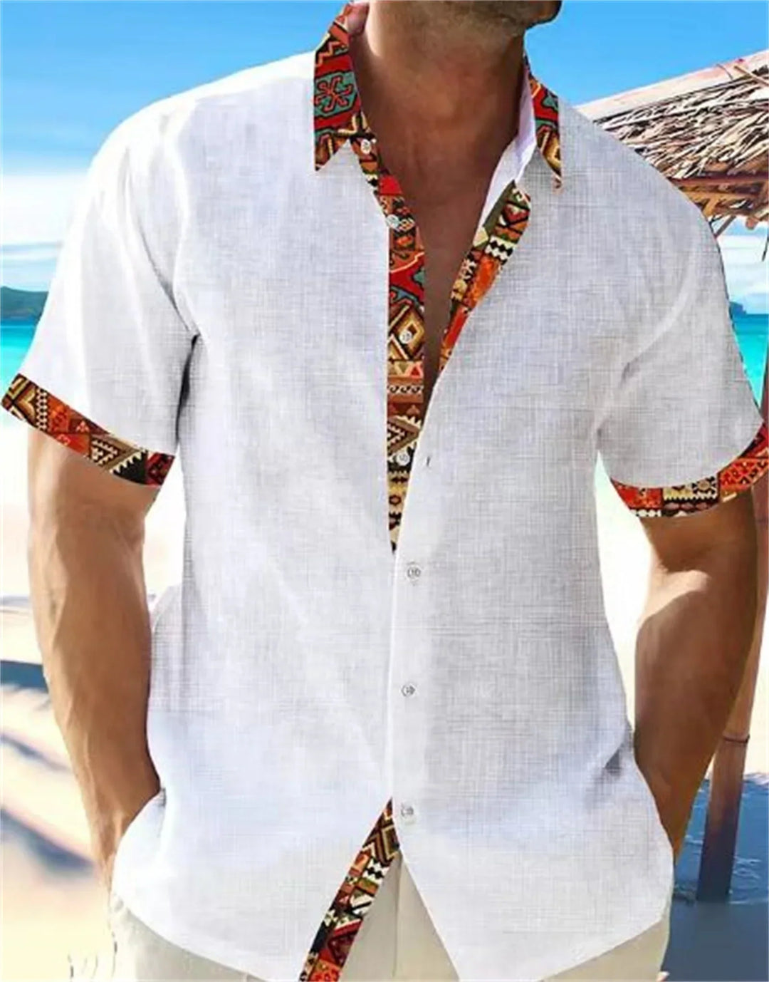 Eastcott - Camicia estiva casual a stampa etnica