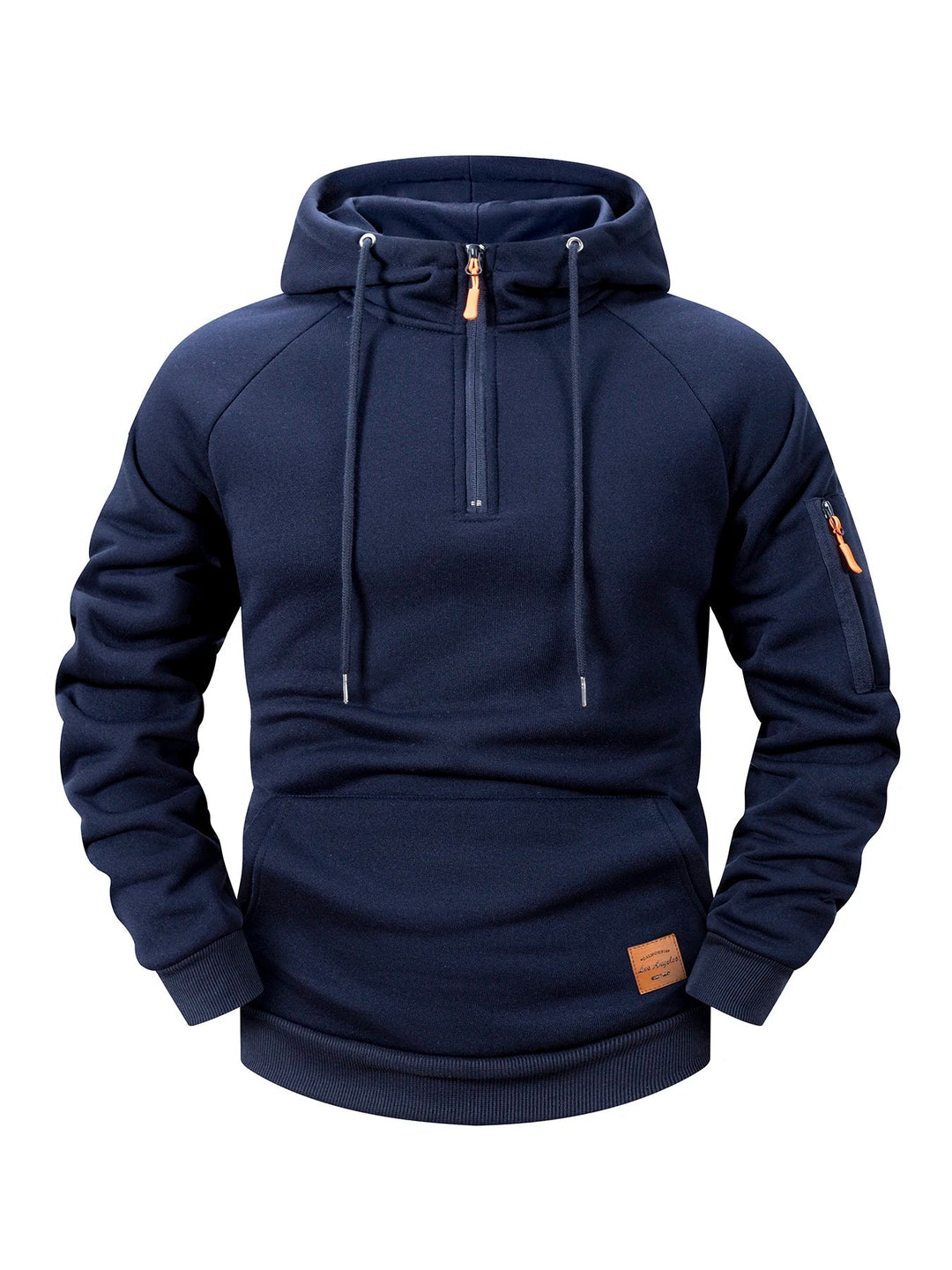Quenford - Felpa con zip dal tocco morbido