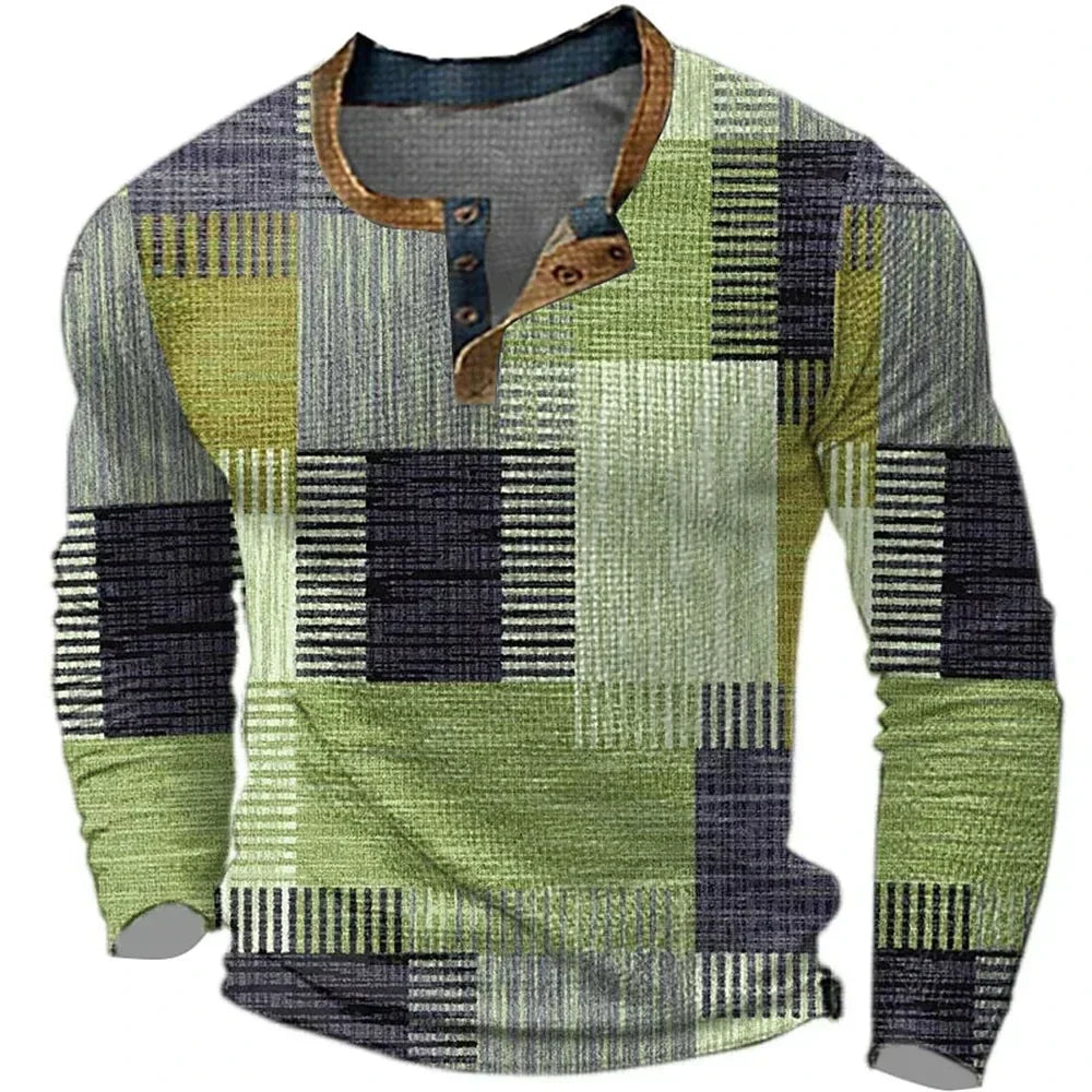 Zayden - Camicia patchwork morbida al tatto
