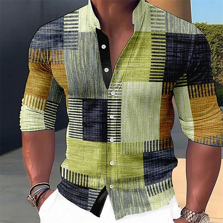 Finn - Camicia su misura con collo alla coreana