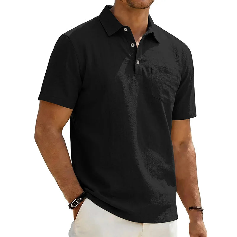 Grafton - Polo a maniche corte testurizzata