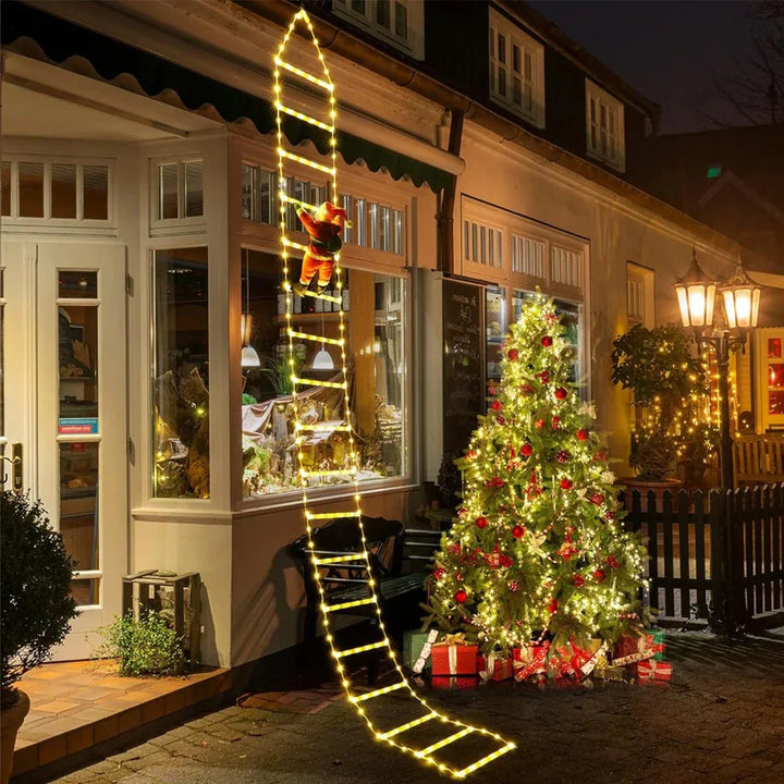 Clorissa - Luci LED di Babbo Natale con Scala
