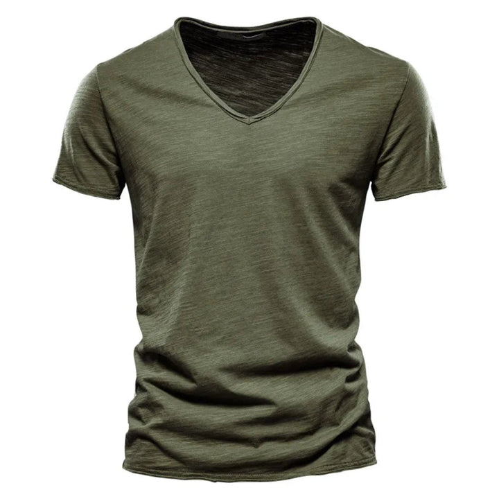 Jackson - T-shirt con scollo a V in jersey morbido