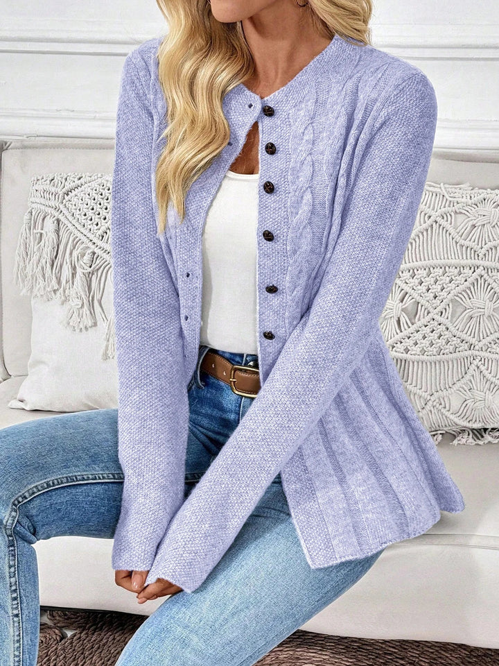 Zarela - Cardigan premium in maglia traforata