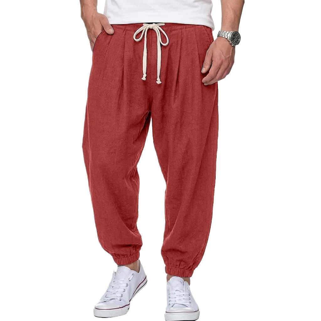 Isaac - Pantaloni leggeri con coulisse
