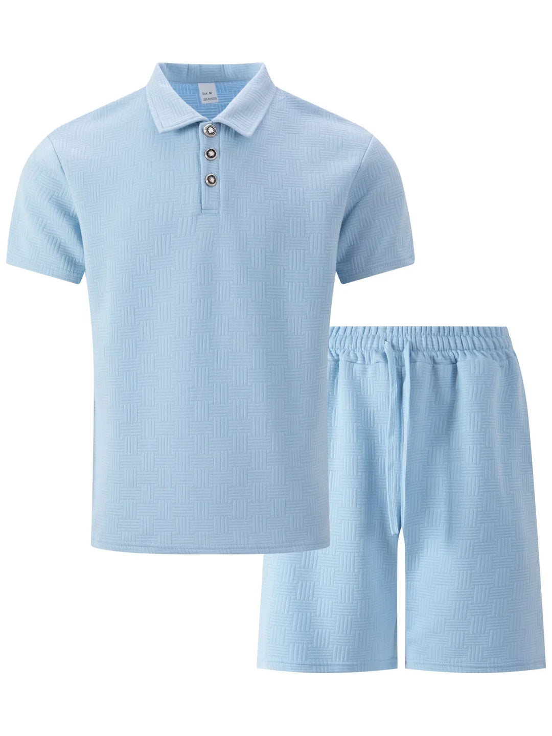 Pryce - Coordinato polo e shorts leggeri da uomo