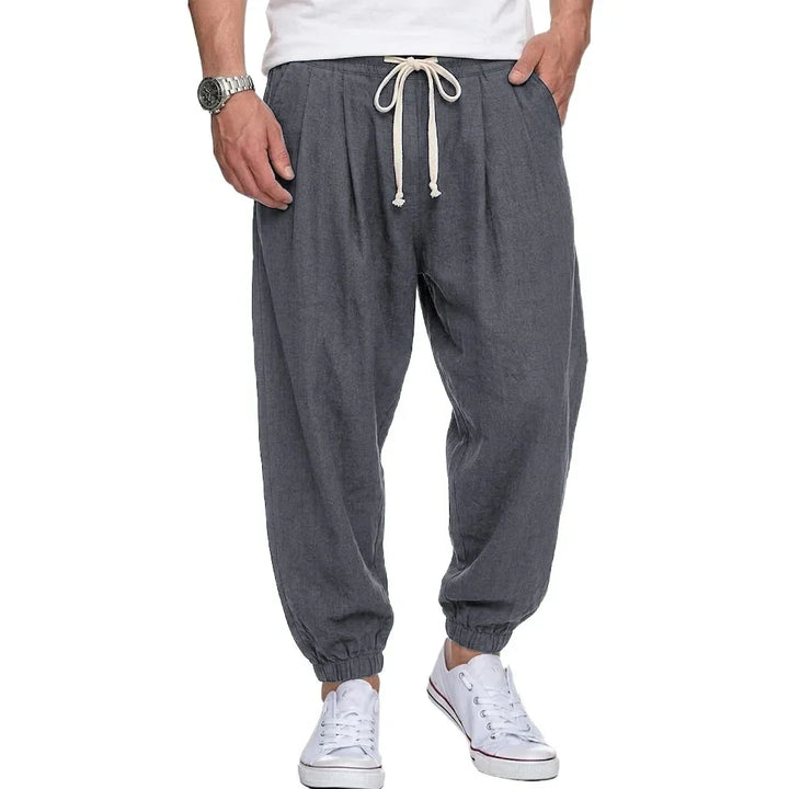 Isaac - Pantaloni leggeri con coulisse