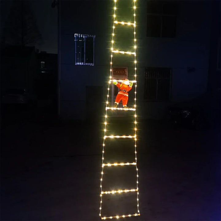 Clorissa - Luci LED di Babbo Natale con Scala