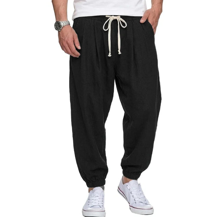 Isaac - Pantaloni leggeri con coulisse