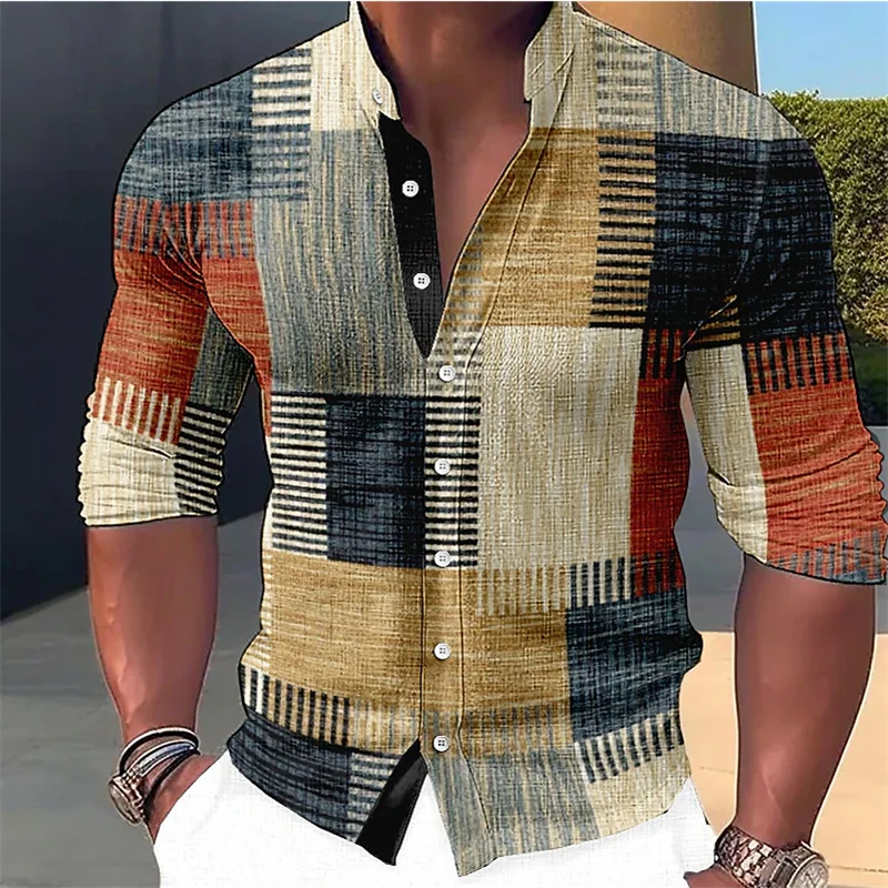 Finn - Camicia su misura con collo alla coreana