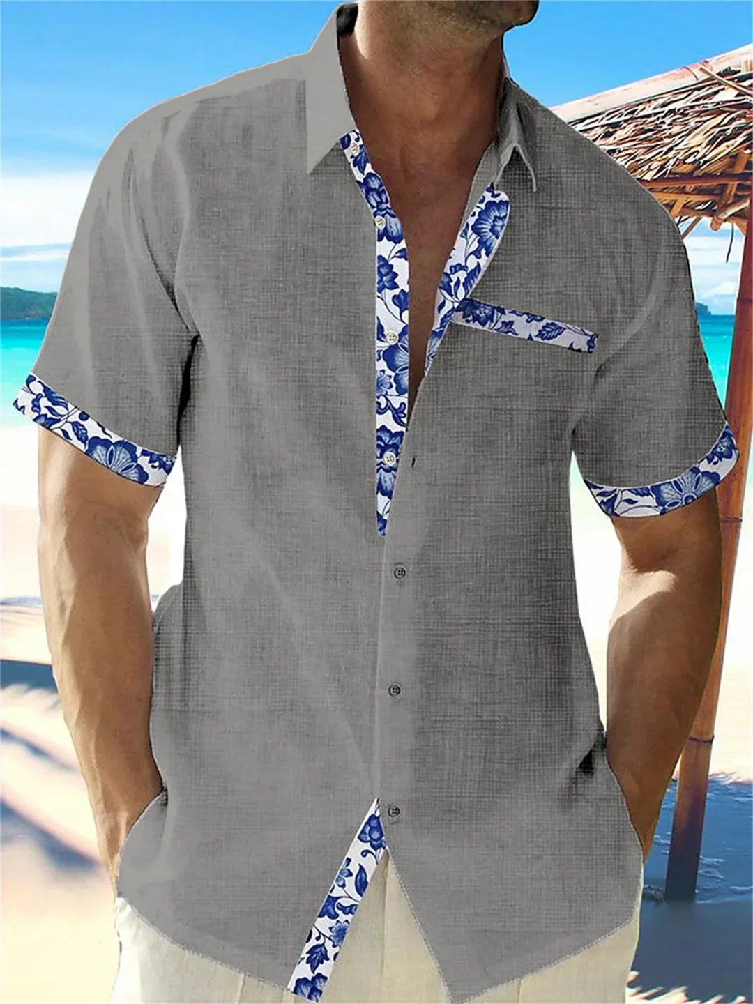Eastcott - Camicia estiva casual a stampa etnica