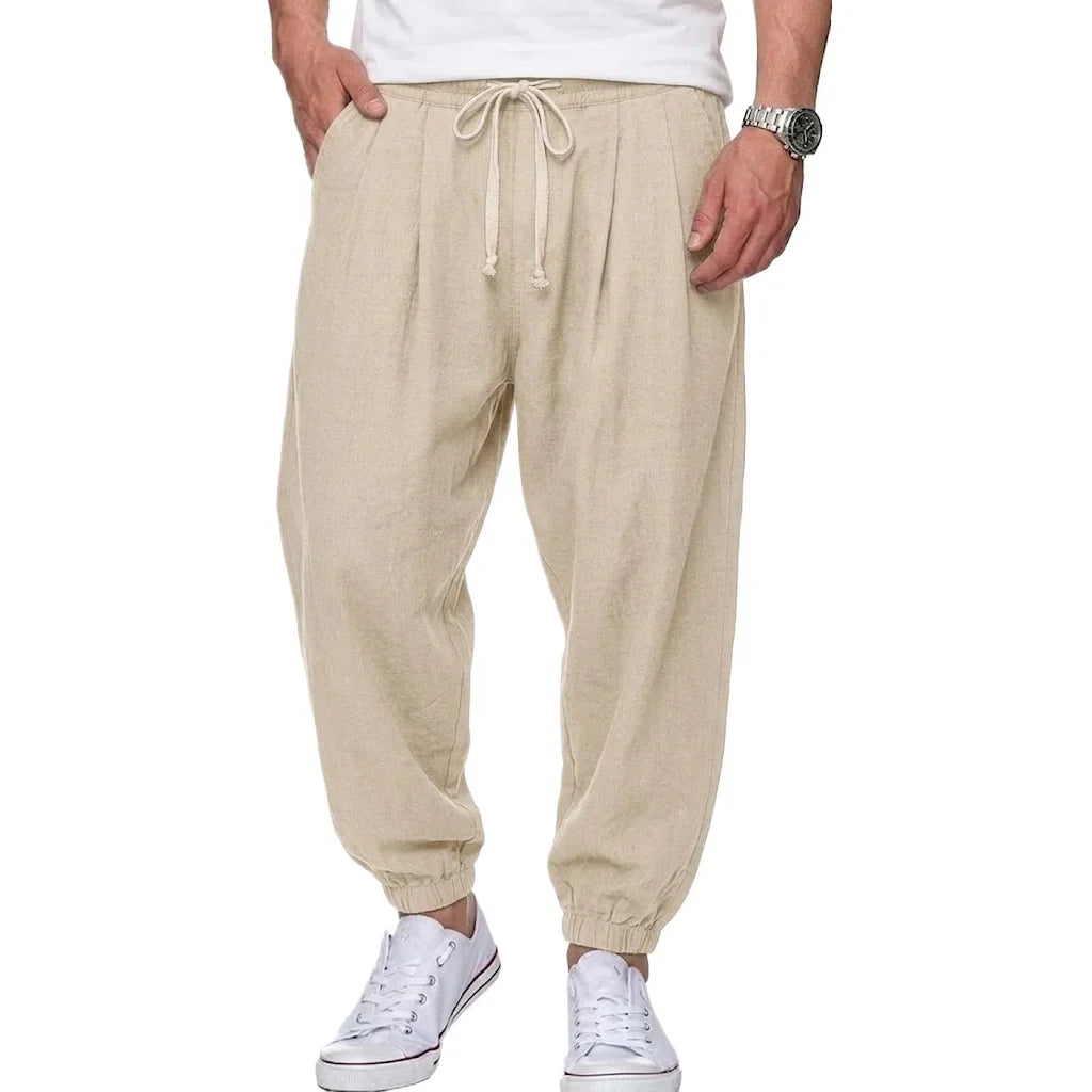Isaac - Pantaloni leggeri con coulisse