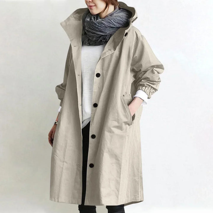 Yelina - Trench lungo con cappuccio