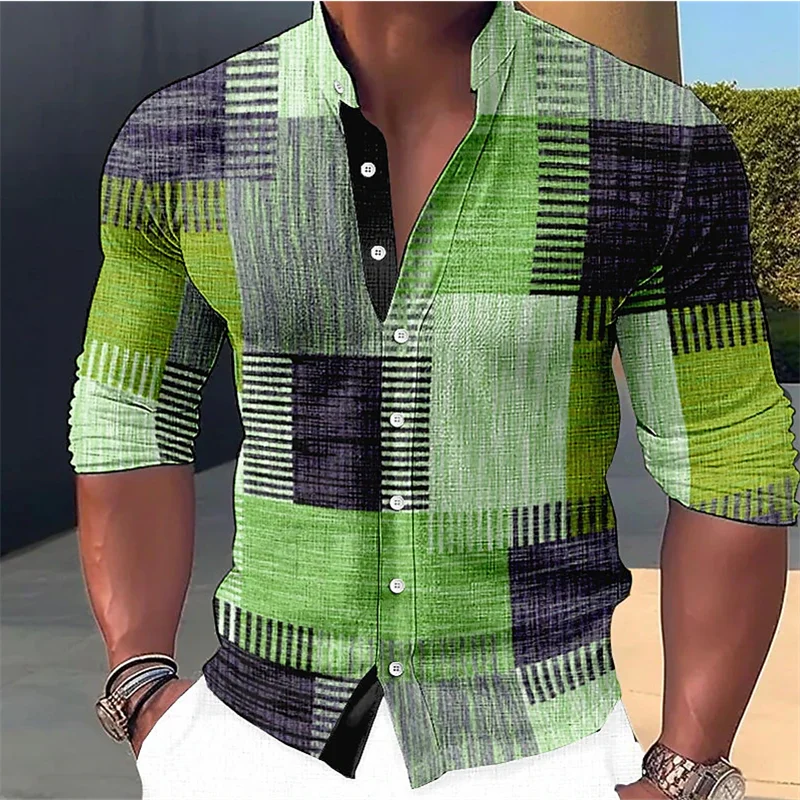 Finn - Camicia su misura con collo alla coreana