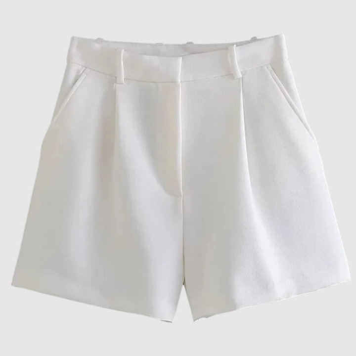 Mirelle - Shorts plissettati a vita alta su misura