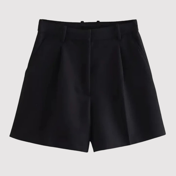 Mirelle - Shorts plissettati a vita alta su misura