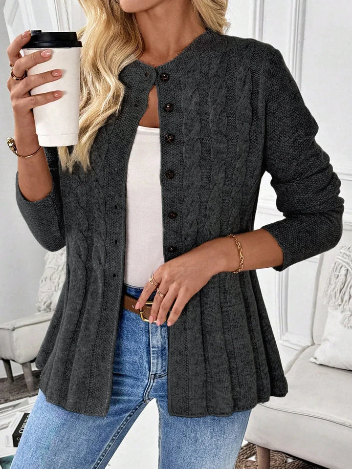Zarela - Cardigan premium in maglia traforata