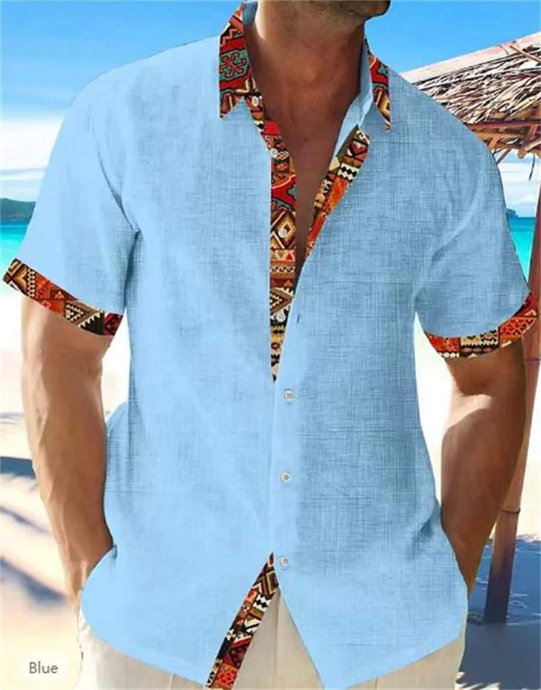Eastcott - Camicia estiva casual a stampa etnica