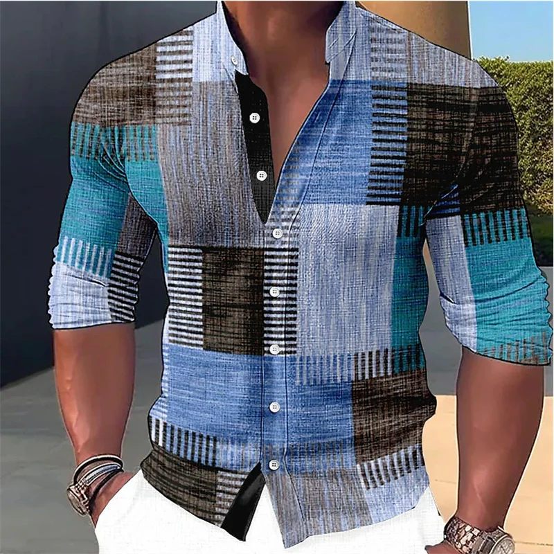 Finn - Camicia su misura con collo alla coreana