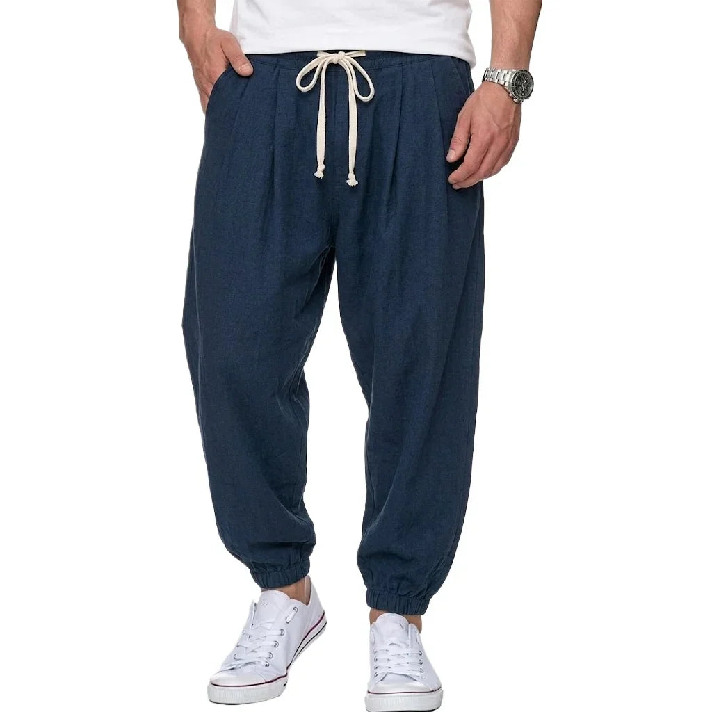 Isaac - Pantaloni leggeri con coulisse