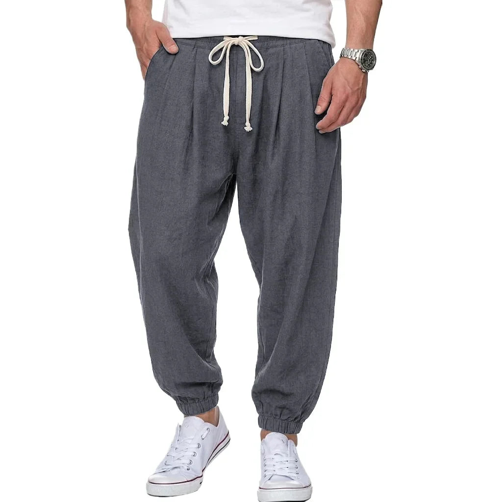 Isaac - Pantaloni leggeri con coulisse
