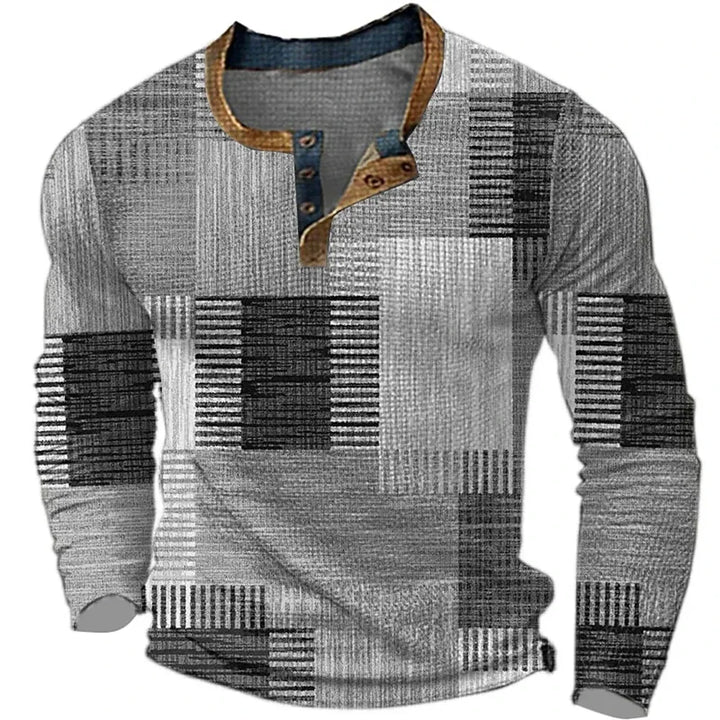 Soreth - Camicia a maniche lunghe patchwork effetto soft touch