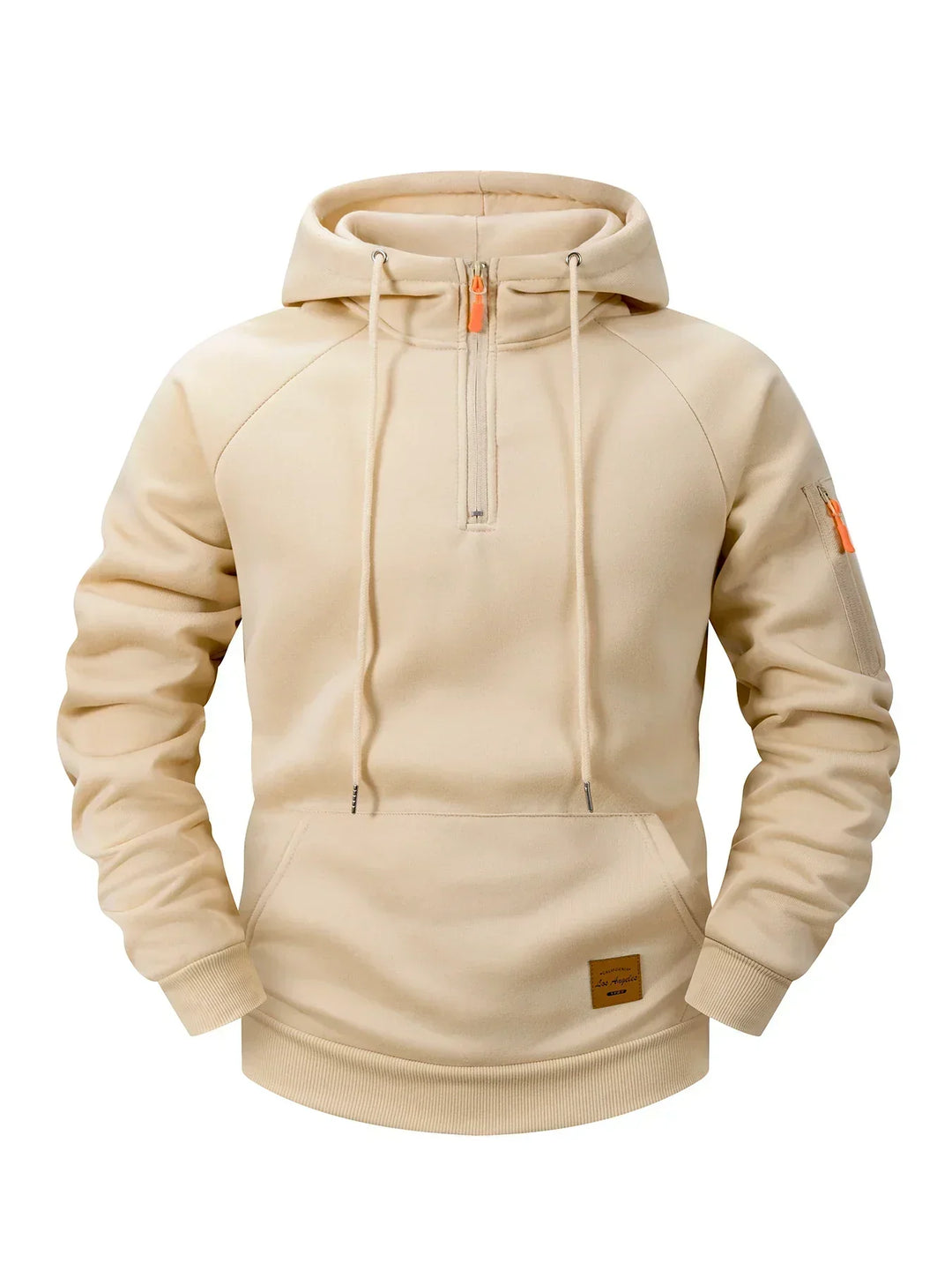Quenford - Felpa con zip dal tocco morbido