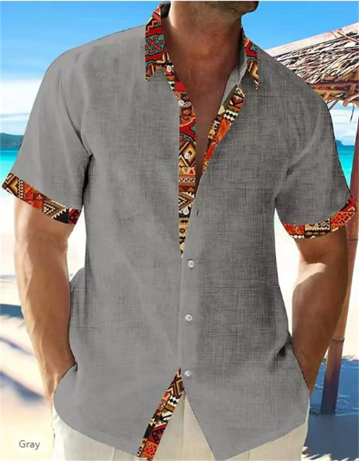 Eastcott - Camicia estiva casual a stampa etnica